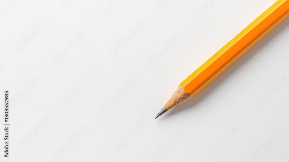 Pencil drawing itself on a blank page, hyperrealistic surrealism, space for text or logo Pencil drawing itself on a blank page, hyperrealistic surrealism, space for text or logo