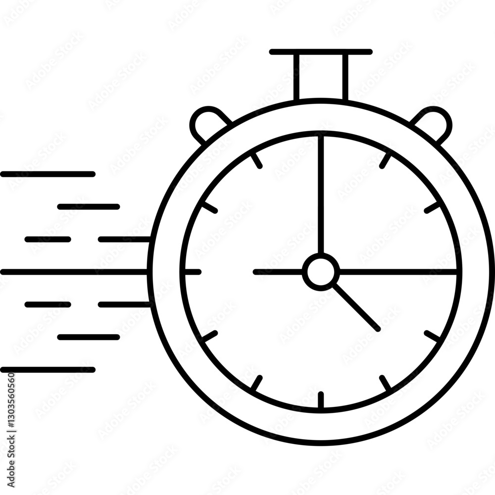 StopWatch single vector icon illustration StopWatch single vector icon illustration