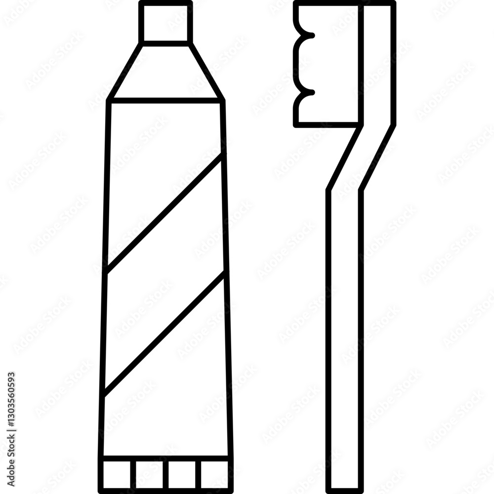 Toothbrush single vector icon illustration Toothbrush single vector icon illustration