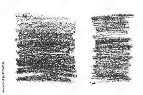 Brush strokes textures. Grunge crayon design elements Rectangle bold text boxes. Black elements on white background Chalk distressed banners. Ink splatters. Grunge painted objects. Vector illustration