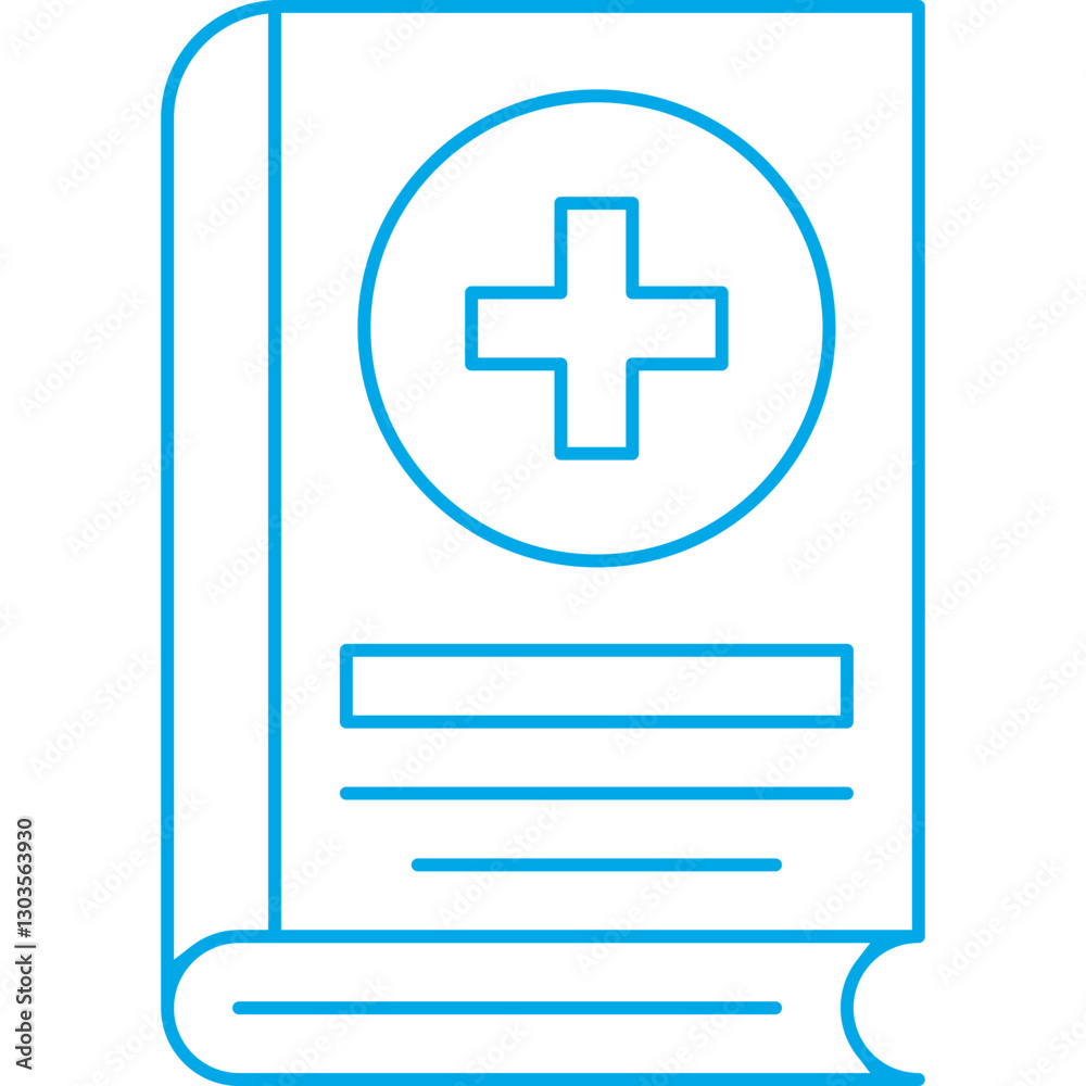 Medical Book single vector icon illustration Medical Book single vector icon illustration
