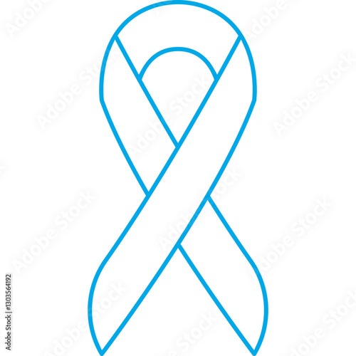 Ribbon single vector icon illustration