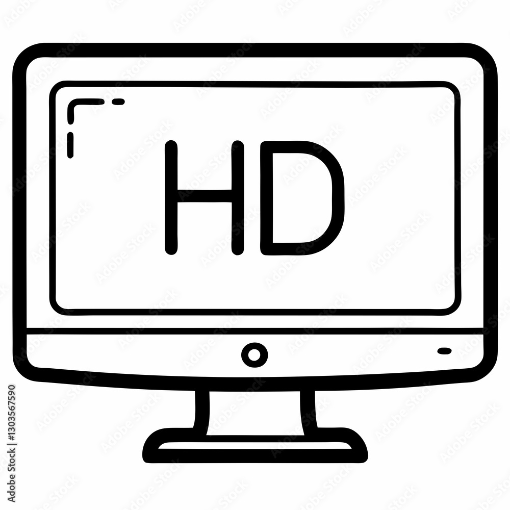 a black and white cartoonish image of a TV screen with the letters a black and white cartoonish image of a TV screen with the letters