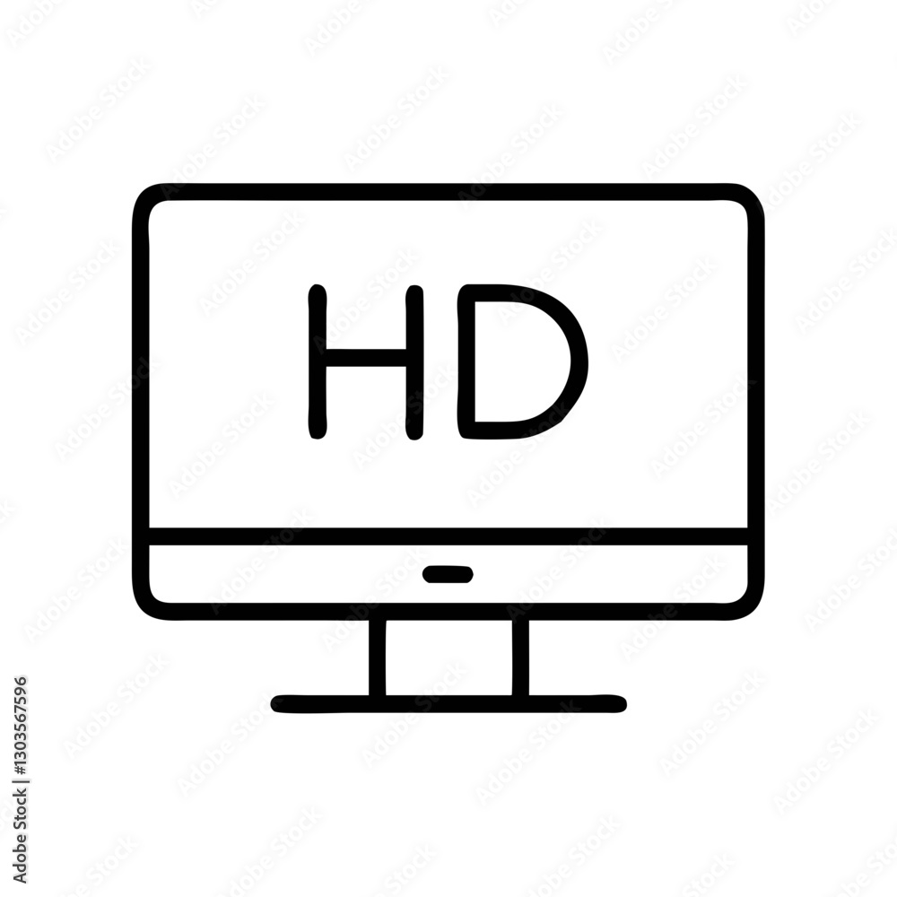 a simple illustration of a computer monitor displaying a simple illustration of a computer monitor displaying