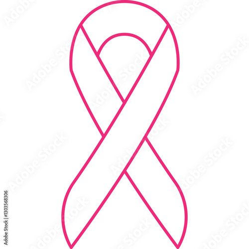 Ribbon single vector icon illustration