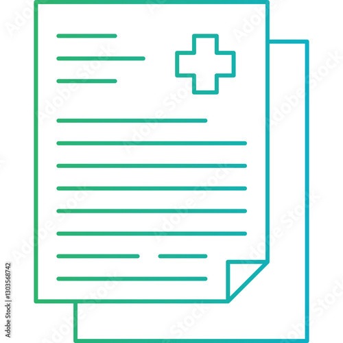 Medical Notes single vector icon illustration