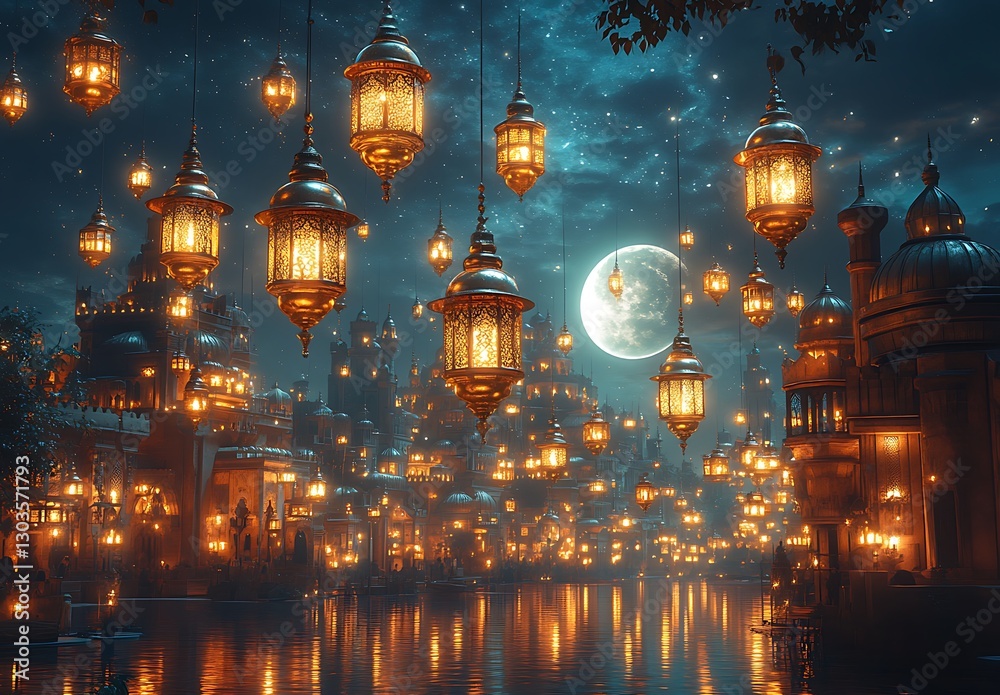 Glowing Lanterns Floating Over a Shimmering River at Night
Glowing Lanterns Floating Over a Shimmering River at Night