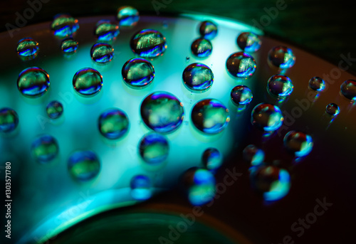 Wassertropfen Blau