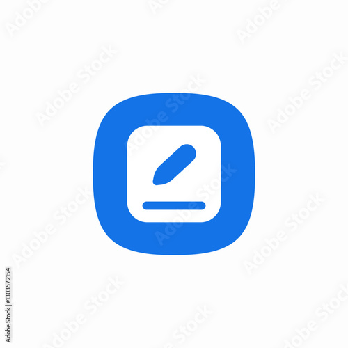 text write icon sign vector