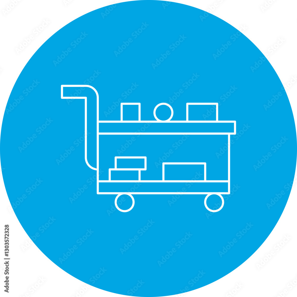 Medical Cart single vector icon illustration Medical Cart single vector icon illustration