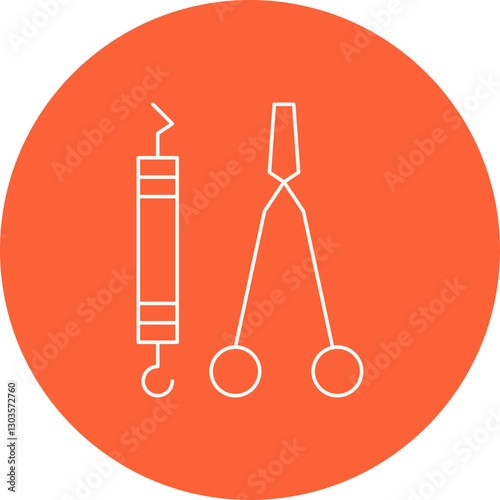 Dentist Tool I single vector icon illustration