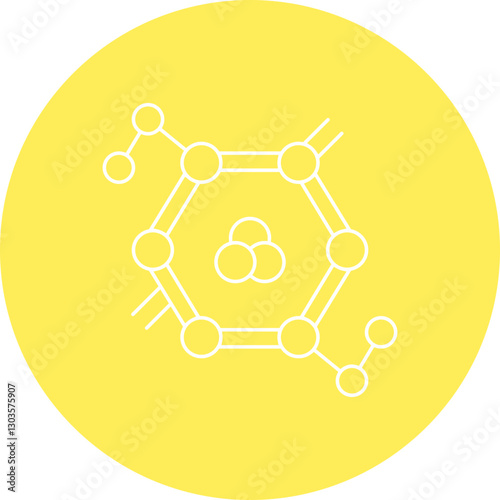 Molecules single vector icon illustration