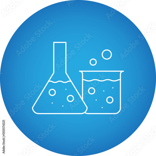 Experiment single vector icon illustration