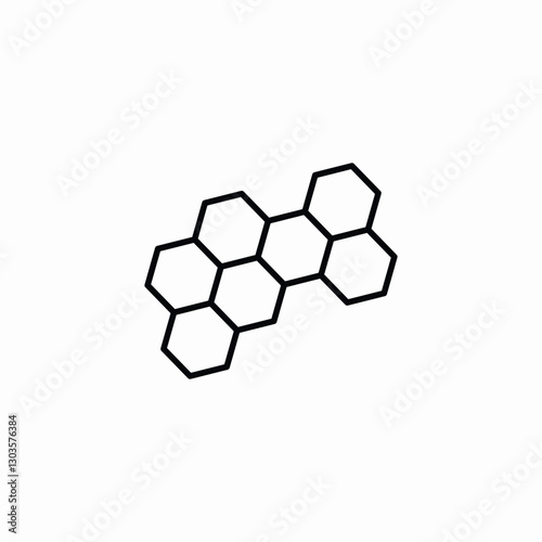 bee honeycomb icon sign vector
