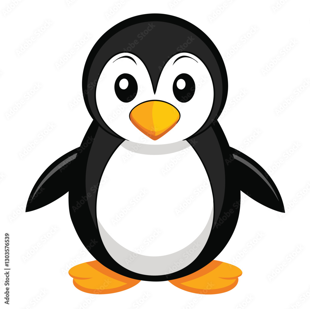 Obraz premium penguin on a white background