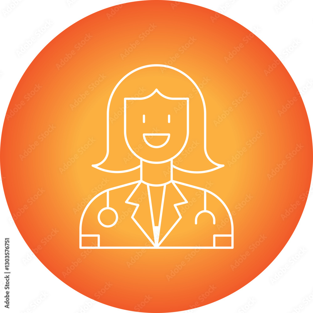 Doctors single vector icon illustration Doctors single vector icon illustration
