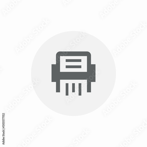 document shred icon sign vector