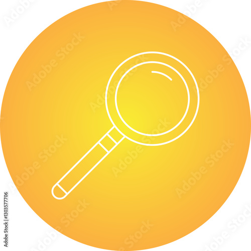Magnifying glass single vector icon illustration