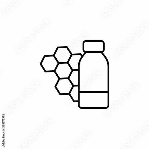 honeycomb product icon sign vector