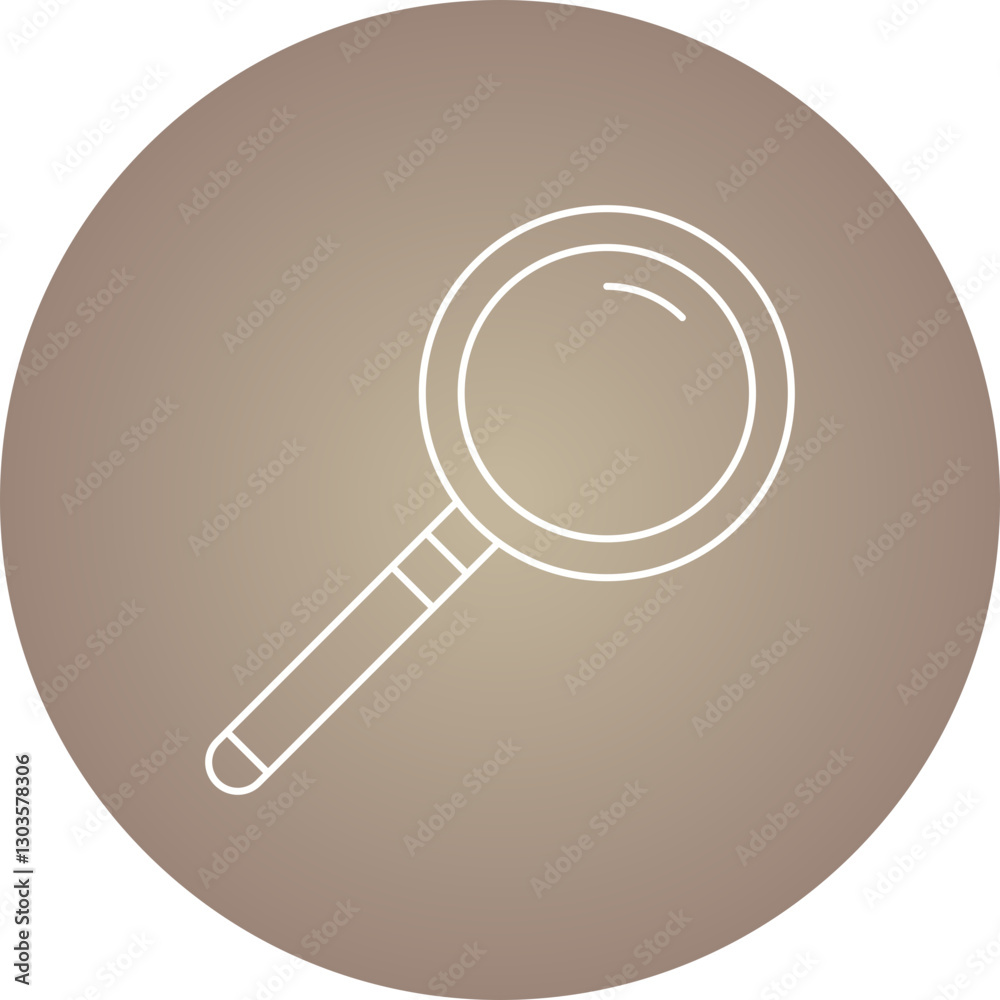 Magnifying glass single vector icon illustration Magnifying glass single vector icon illustration