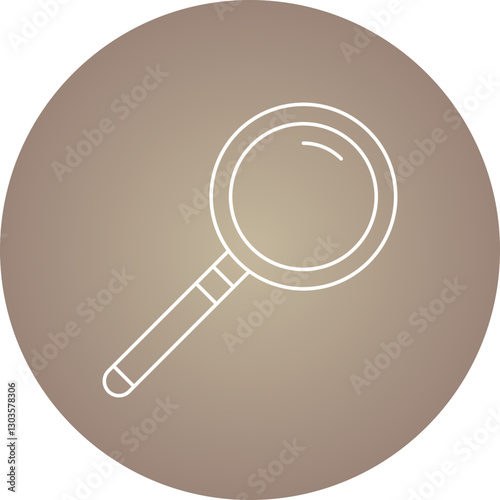 Magnifying glass single vector icon illustration