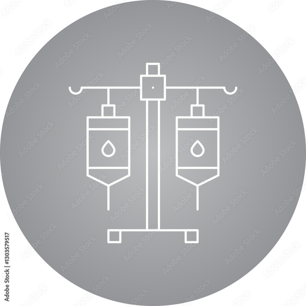 Drip Stand single vector icon illustration Drip Stand single vector icon illustration