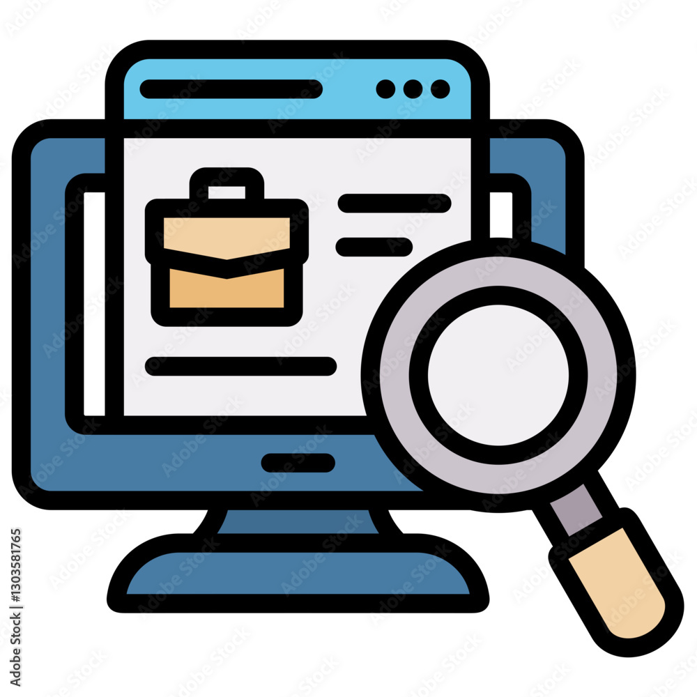 Job Search Icon Job Search Icon
