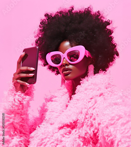 Beautiful model selfie