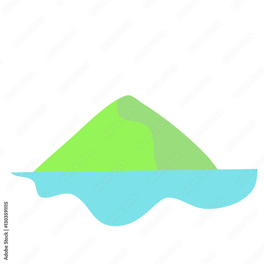 Flat beautiful mountain peak
Flat beautiful mountain peak