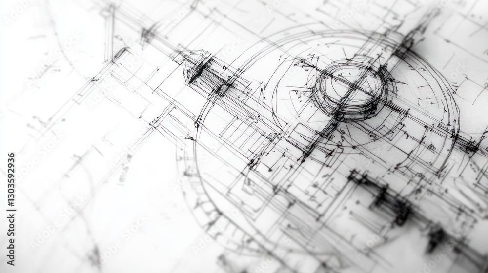 Architectural blueprint design, intricate drawing, technical drawing Architectural blueprint design, intricate drawing, technical drawing