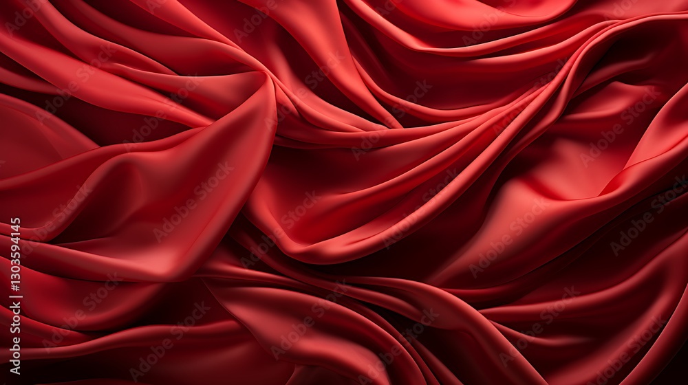 Crimson Silk Drapery: A Luxurious Texture Crimson Silk Drapery: A Luxurious Texture