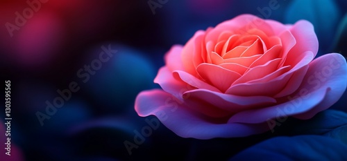 Rose in Night Light