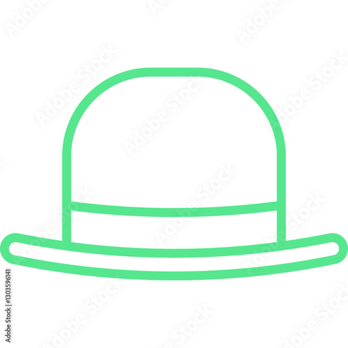 Hat I single vector icon illustration
