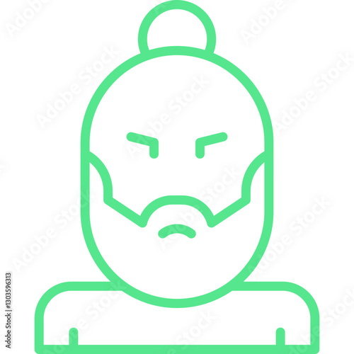Hipster Style II single vector icon illustration