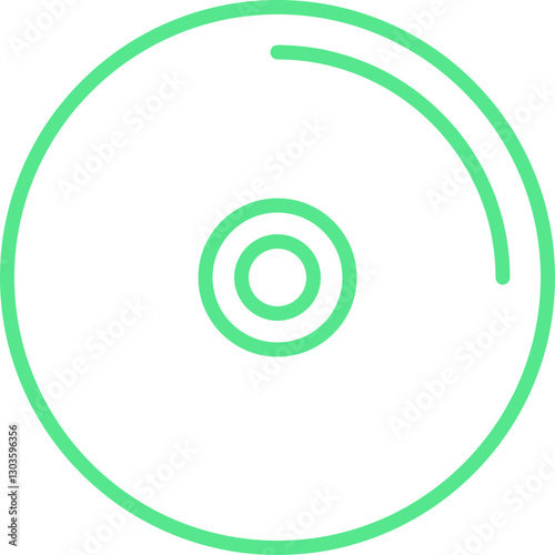 Music CD single vector icon illustration