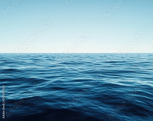 Wallpaper Mural Vast serene ocean surface under clear blue sky with gentle waves creating a peaceful and tranquil atmosphere for relaxation and meditation purposes Torontodigital.ca