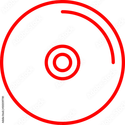 Music CD single vector icon illustration