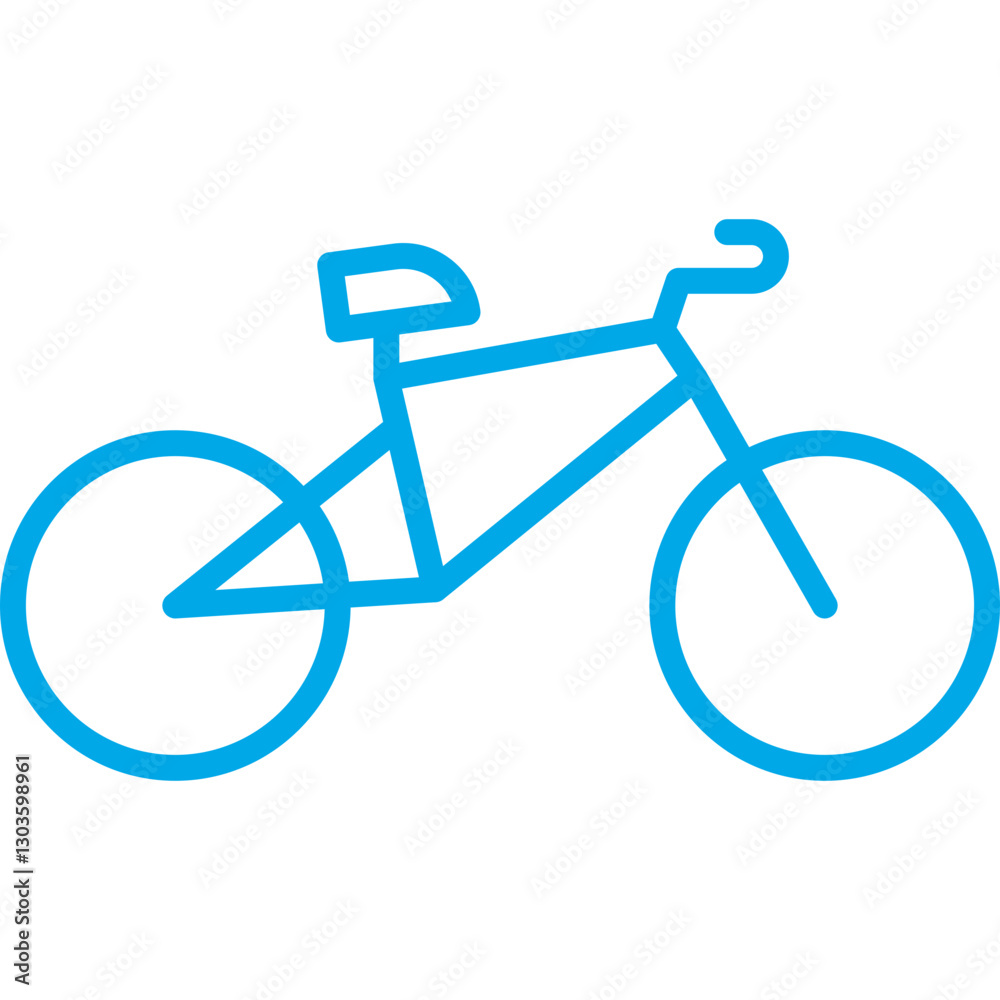 Bicycle II single vector icon illustration Bicycle II single vector icon illustration
