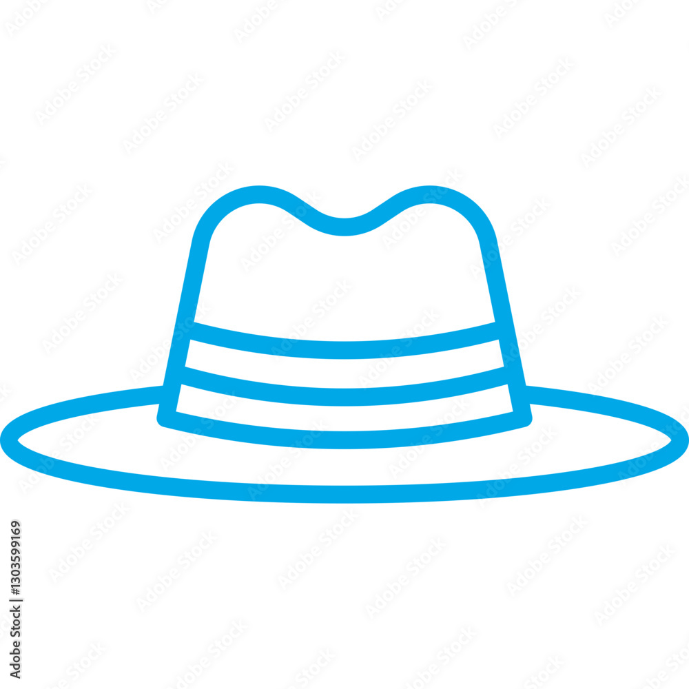 Hat II single vector icon illustration Hat II single vector icon illustration