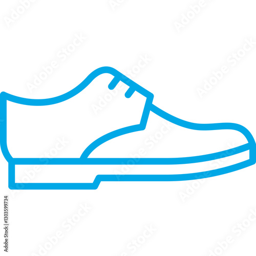 Shoe single vector icon illustration