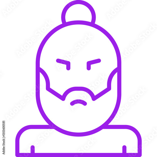 Hipster Style II single vector icon illustration