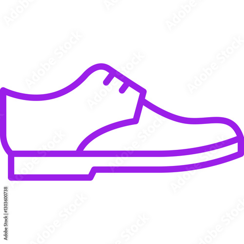 Shoe single vector icon illustration