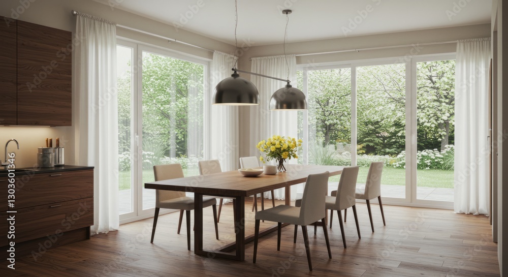 Fototapeta premium luxury home in the morning