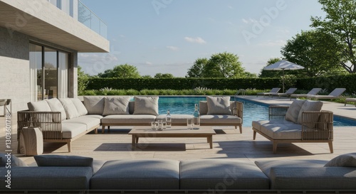 Wallpaper Mural luxury home in the morning Torontodigital.ca