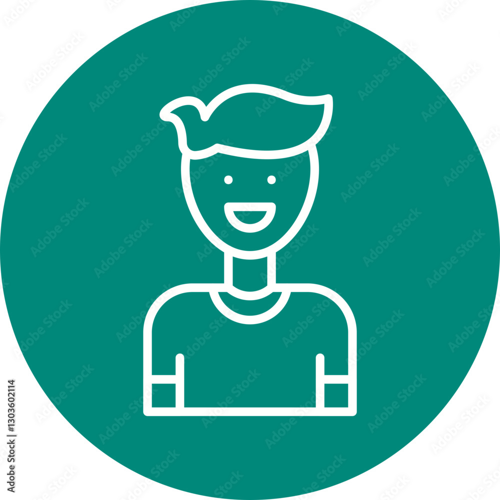 Man single vector icon illustration Man single vector icon illustration
