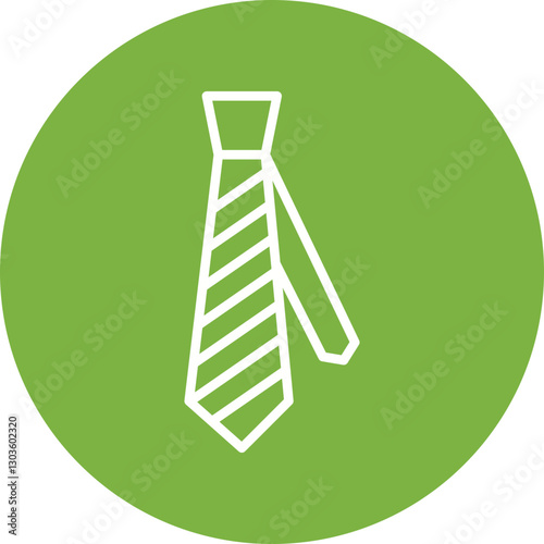 Tie single vector icon illustration