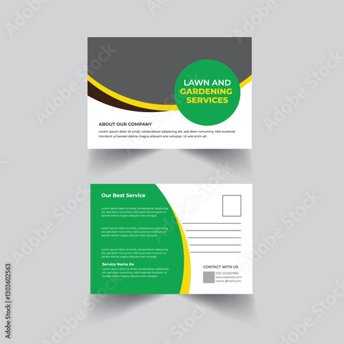 landscaping lawn care postcard, best lawn care Service postcard template,cleaning lawn mowing garden and landscaping mow grass cutting postcard or eddm, every door direct mail design template