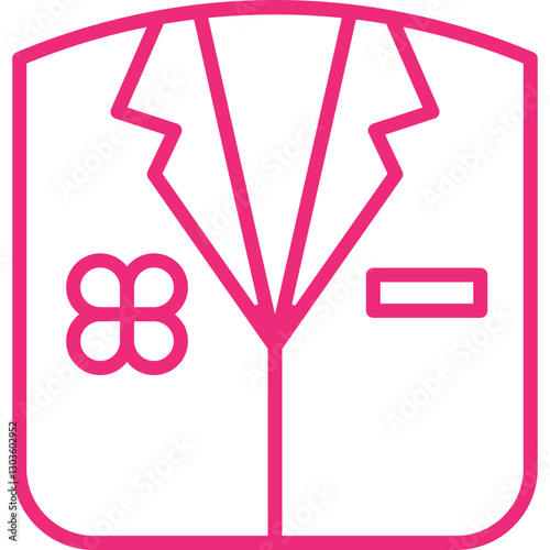 Suit single vector icon illustration