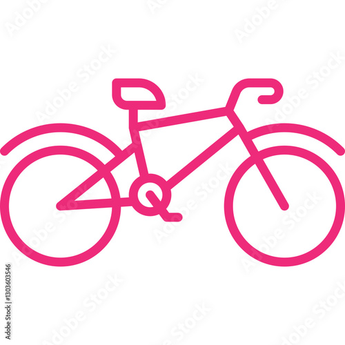 Bicycle I single vector icon illustration