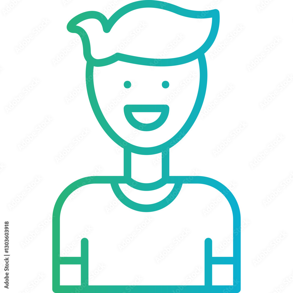 Man single vector icon illustration Man single vector icon illustration